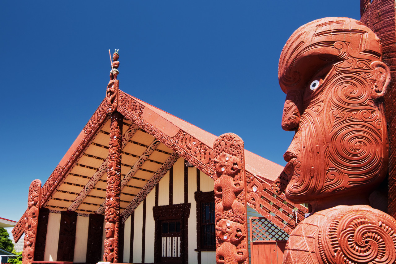 Village maori Te Papaiouru Marae, Rotorua.