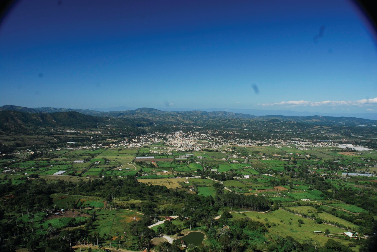 Vue aérienne de Jarabacoa.