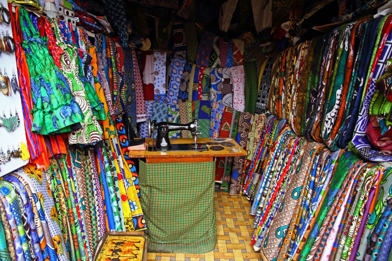 Magasin de textile à Arusha.
